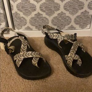 Chaco's cute white and black pattern